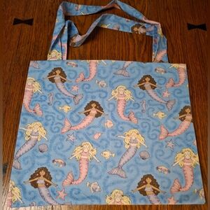 Handmade Mermaid Girls Totebag